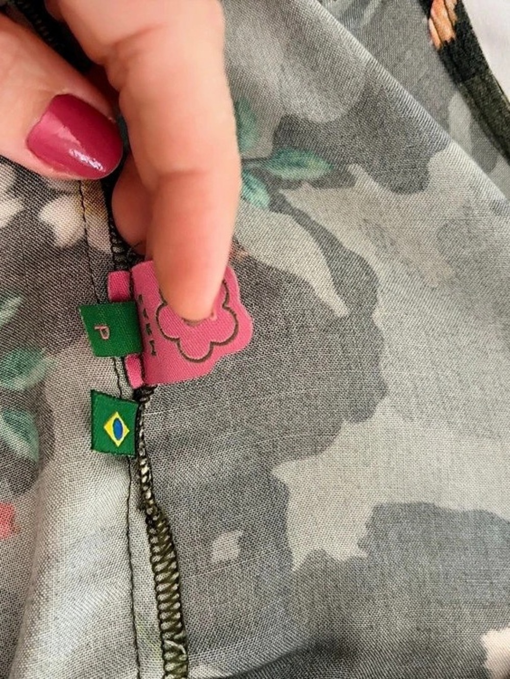 Farm Rio Floral Camo Maxi Dress in Green & Black Like New - Picture 6 of 6